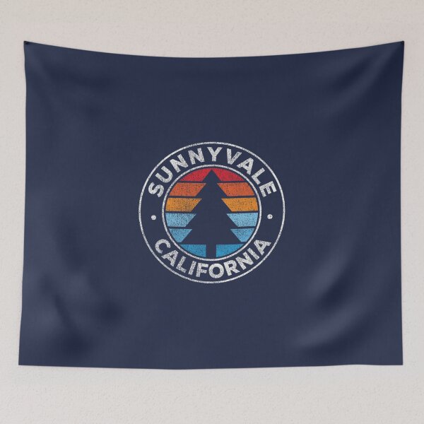 Item preview, Sunnyvale California CA Vintage Graphic Retro 70s designed and sold by OctavianPopescu.