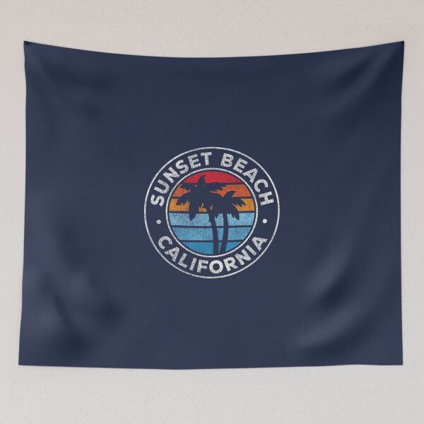 Item preview, Sunset Beach California CA Vintage Graphic Retro 70s designed and sold by OctavianPopescu.