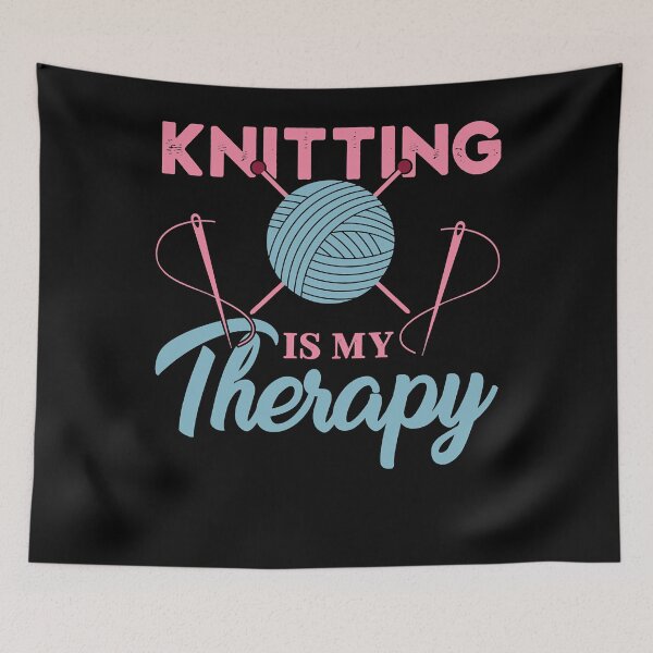 Item preview, Who Loves Music And Knitting Is My Therapy Gift Idea Awesome Move designed and sold by LortAndrew.