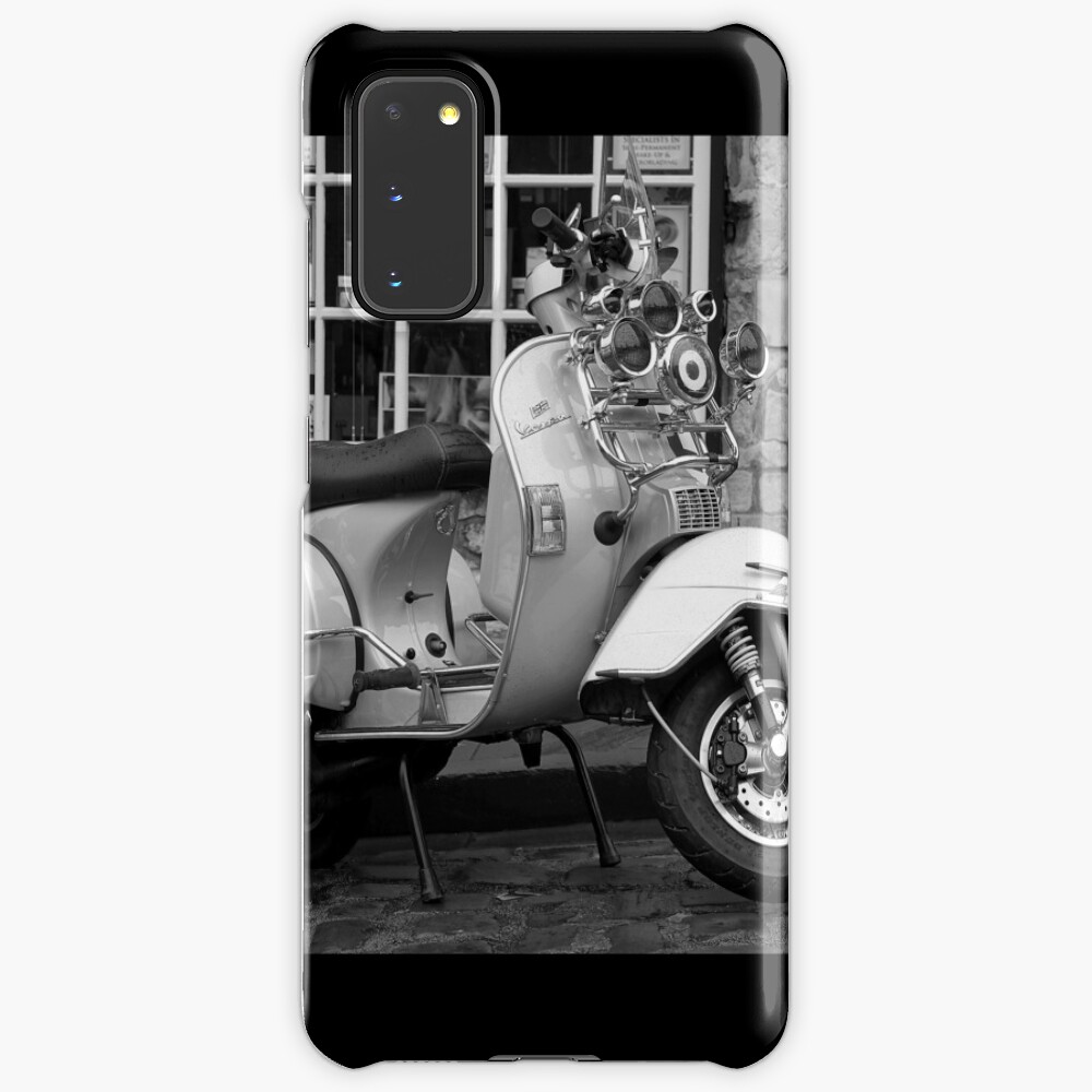 Black And White Mod Vespa Case Skin For Samsung Galaxy By Scooterstreet Redbubble