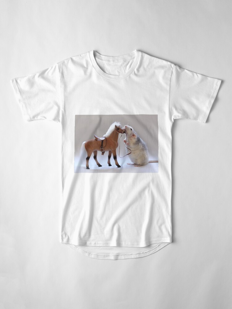 Alternative Ansicht von Ich liebe Pferde! Longshirt