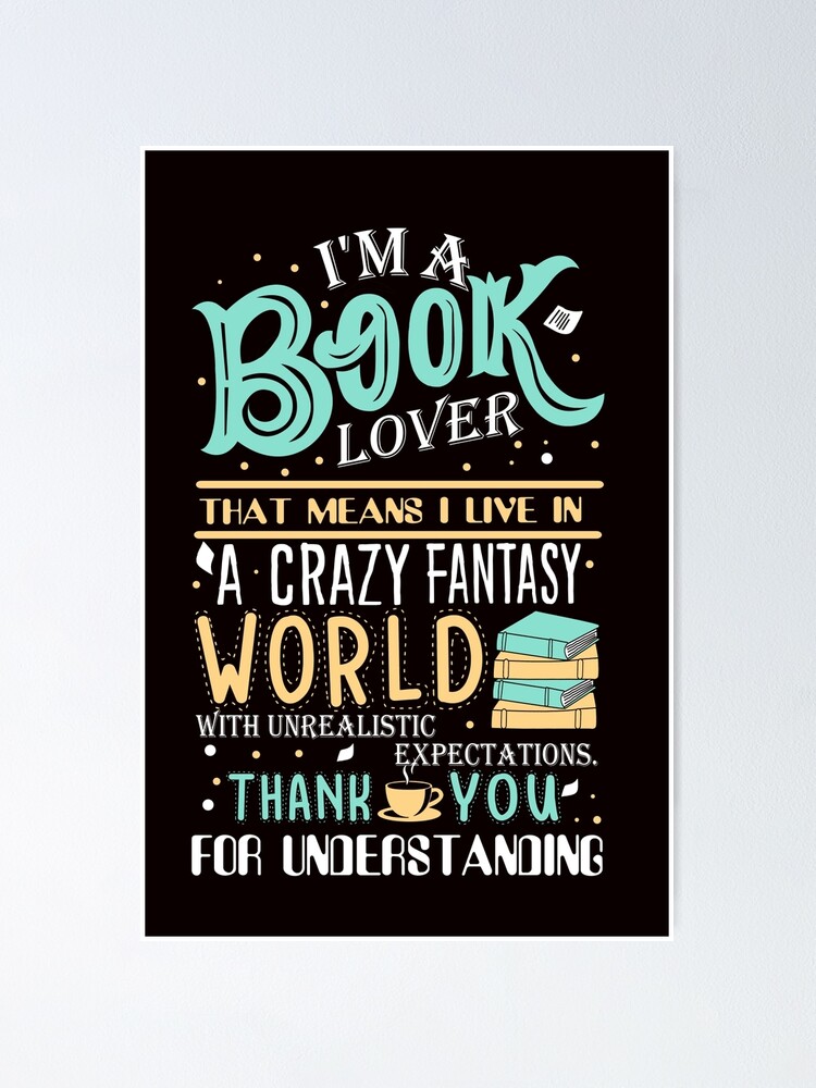 Book Lover Poster By Ksuann Redbubble