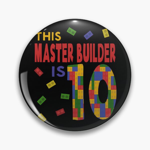 Item preview, Cute Master Builder 10 Years Old Block Building Boys Kids design designed and sold by Merchking1.
