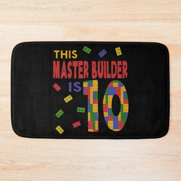Item preview, Cute Master Builder 10 Years Old Block Building Boys Kids design designed and sold by Merchking1.