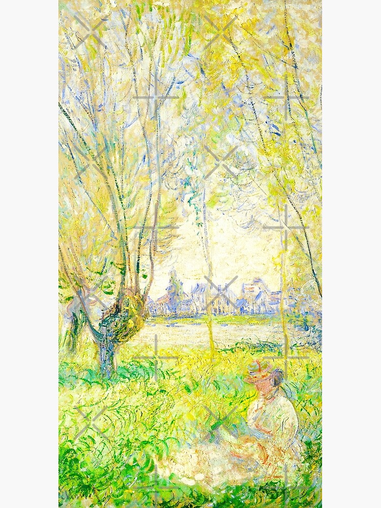 Disover Woman Seated under the Willows (1880) Claude Monet Duffel Bag