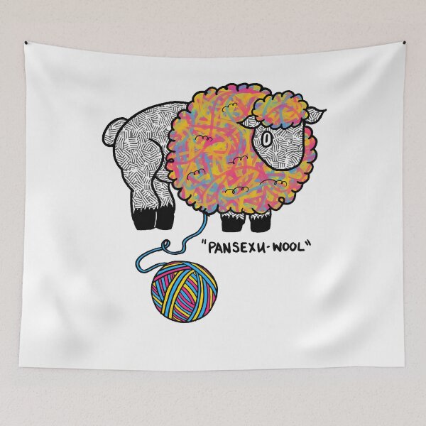 Item preview, Awesome First Day Pansexu Wool In A World Sheep Awesome Since designed and sold by LortAndrew.