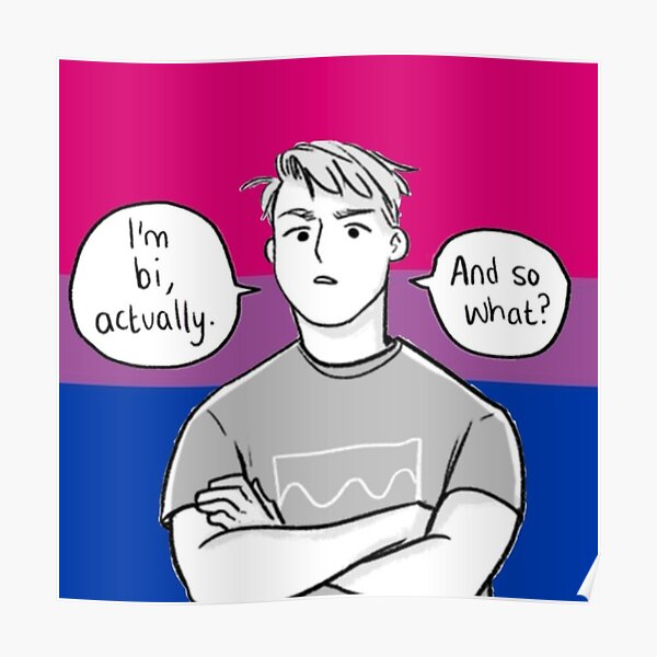 Nick Nelson Bisexual Flag Heartstopper Poster By Justanotherbee Redbubble