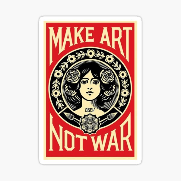 Item preview, Make Art Not War designed and sold by Latualucejew.