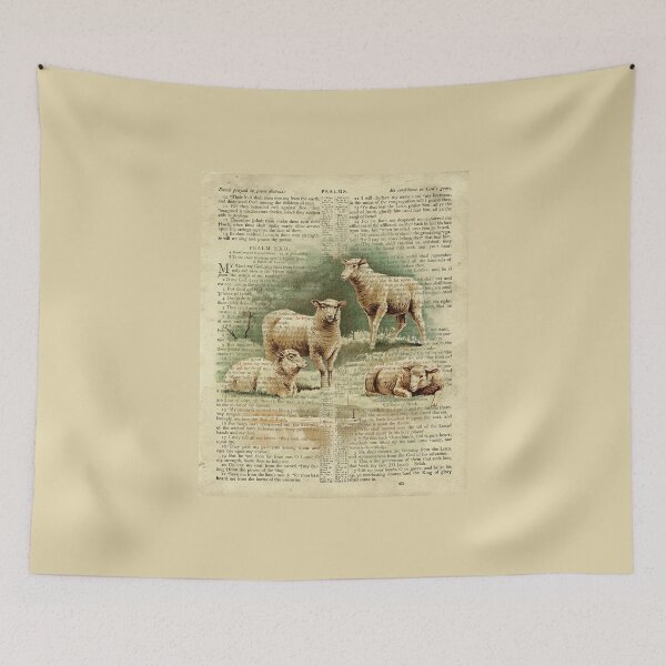Item preview, Vintage Lamb on Psalm 23 designed and sold by meteora.