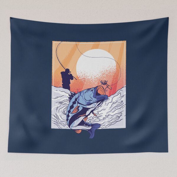 Item preview, Man fishing designed and sold by Latualucejew.