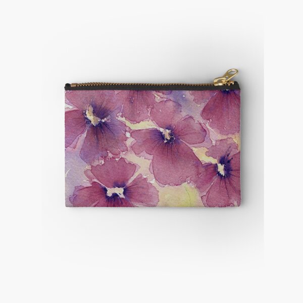 Item preview, Purple winter pansies designed and sold by jayne gaze.