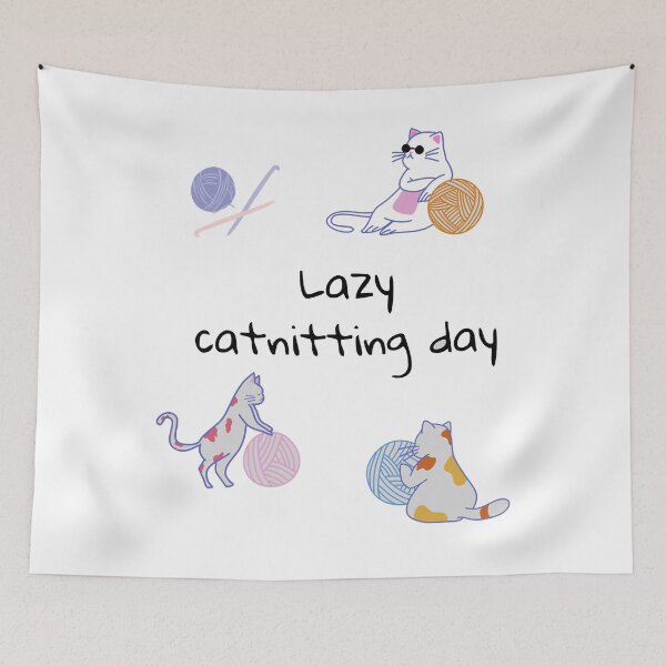 Item preview, Girl Who Loves Cat And Knitting Give Us Catnitting Vintage Retro designed and sold by LortAndrew.