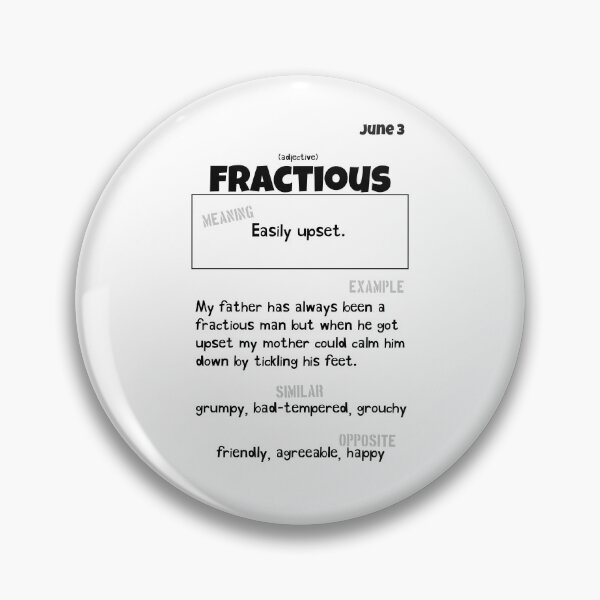 Item preview, June 3 Fractious designed and sold by Square Root of Squid.