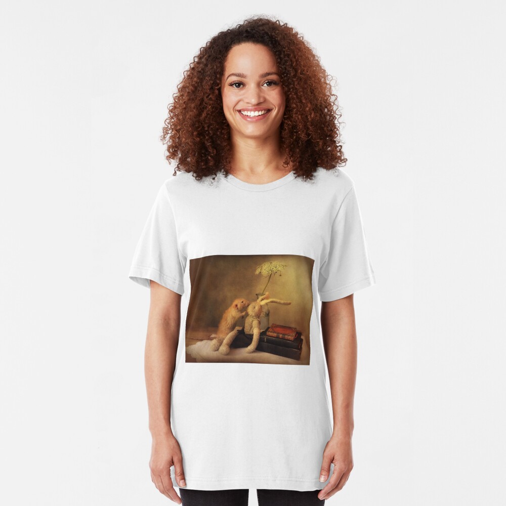 Poppy in still life Slim Fit T-Shirt