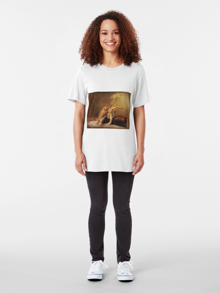 Alternate view of Poppy in still life Slim Fit T-Shirt