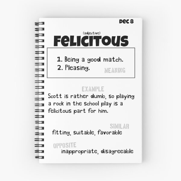 Item preview, December 8 Felicitous designed and sold by Square Root of Squid.