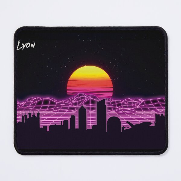 Item preview, Lyon Skyline Neon Nights designed and sold by DFerraz.