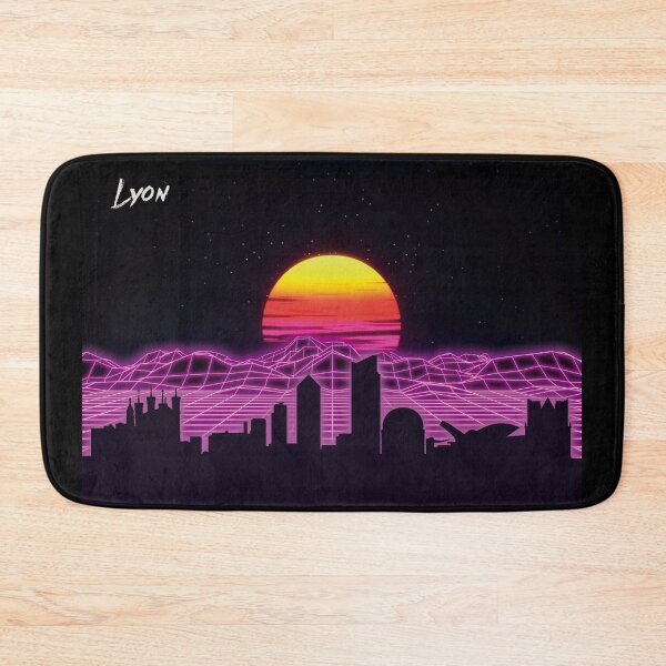 Item preview, Lyon Skyline Neon Nights designed and sold by DFerraz.