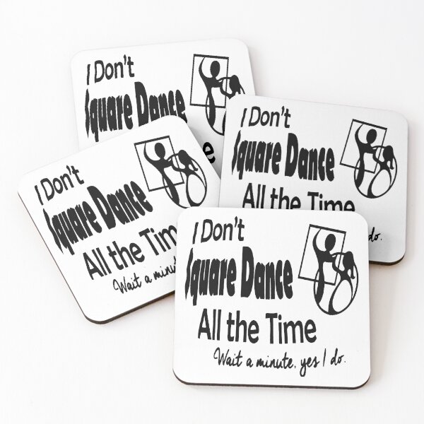 Item preview, All The Time BLK designed and sold by Square Dancing Gifts & Merchandise.