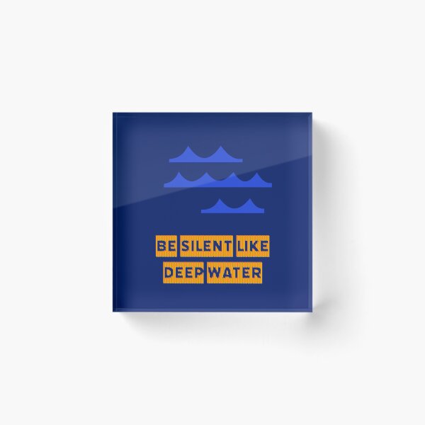 Item preview, be silent like deep water designed and sold by time-to-relax.