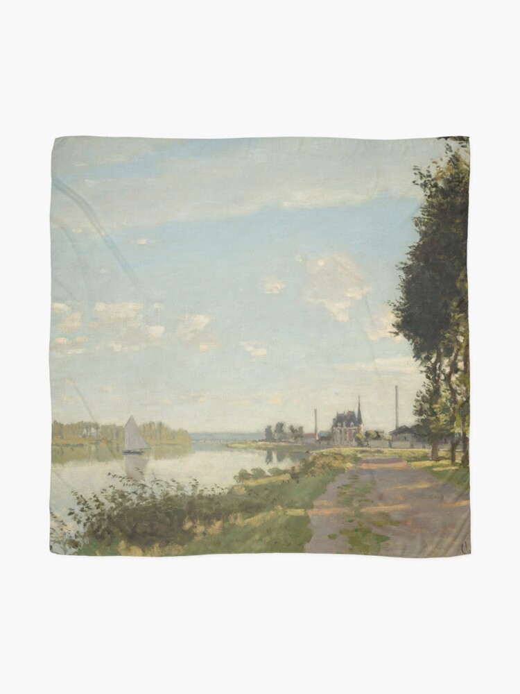 Alternate view of Argenteuil by Claude Monet Scarf