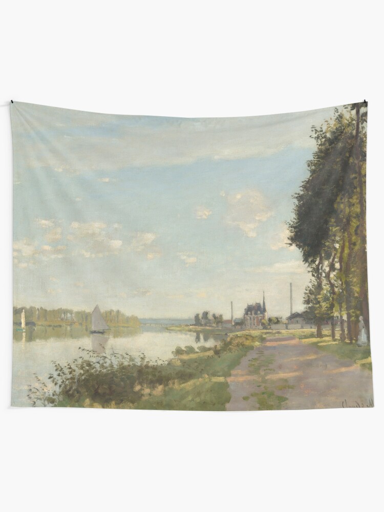 Alternate view of Argenteuil by Claude Monet Tapestry