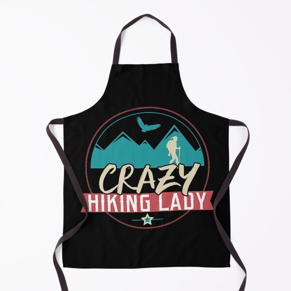 Item preview, Crazy Hiking Lady Funny Hiking Outdoors Gift designed and sold by BennetJaco.