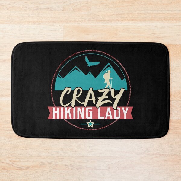 Item preview, Crazy Hiking Lady Funny Hiking Outdoors Gift designed and sold by BennetJaco.