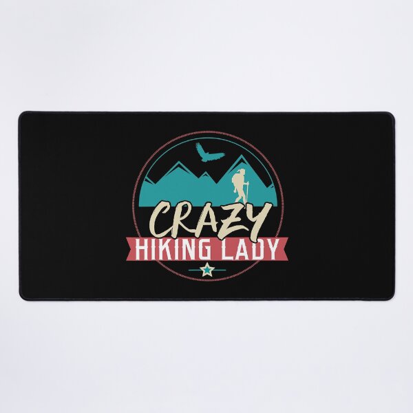 Item preview, Crazy Hiking Lady Funny Hiking Outdoors Gift designed and sold by BennetJaco.