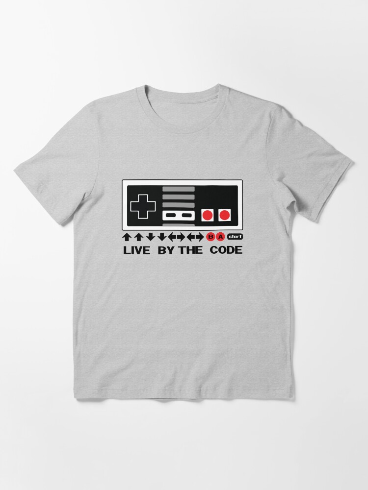 T-shirt essentiel ''Nintendo Konami - Live par le code (NES)' : autre vue