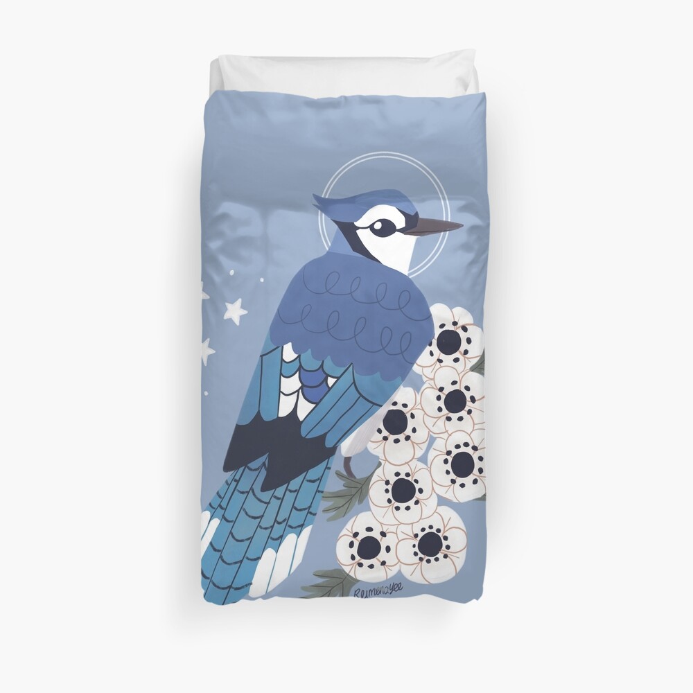 Familiar - Blue Jay Duvet Cover