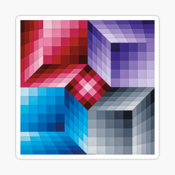 Folklore planétaire | Victor Vasarely | Sticker