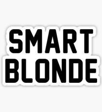 smart blonde Sticker