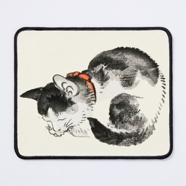 Item preview, Sleeping cat by Kōno Bairei (1844-1895). Digitally enhanced by WatermarkNZ Press designed and sold by CristalleLisa.