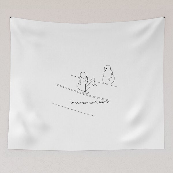 Item preview, Snowmen Can't Hurdle designed and sold by Geoffofthenorth.