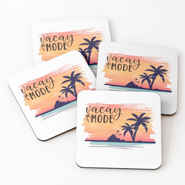 Item preview,  vacay mode, palm and colors, retro design  designed and sold by InnaMGraphic.