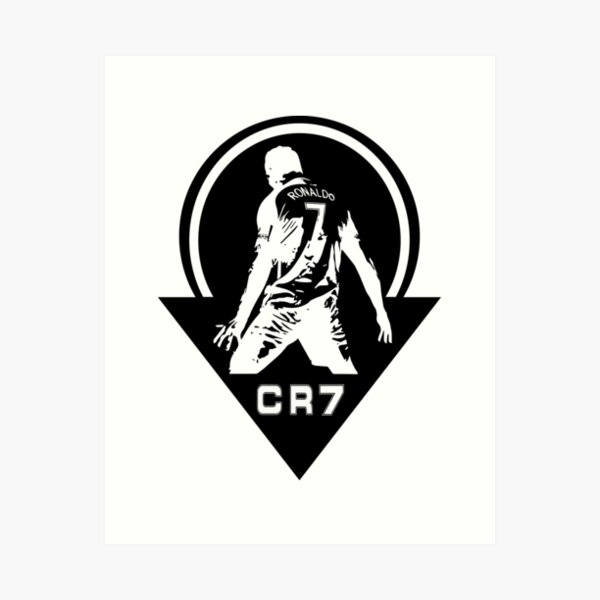 CR7 logo white
