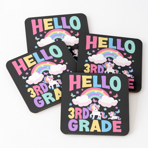 Item preview, Hello 3rd Grade Unicorn Rainbow Back To School Teacher T-shirt designed and sold by KGN  CREATIVITY.