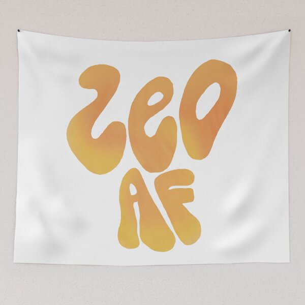 Item preview, Leo AF Zodiac Sign Gradient Letters designed and sold by isamii.