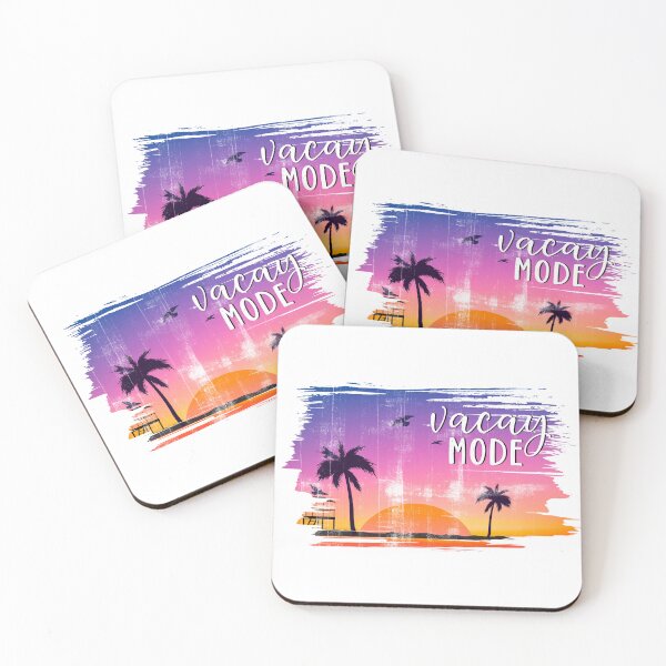 Item preview, vacay mode, palm and colors, retro design  designed and sold by InnaMGraphic.