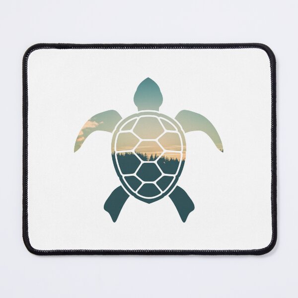 Item preview, Forest Trees Under Calm Sky Turtle | Colorful Turtle designed and sold by BopleDesigns.