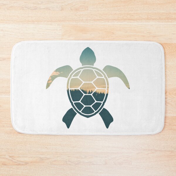 Item preview, Forest Trees Under Calm Sky Turtle | Colorful Turtle designed and sold by BopleDesigns.