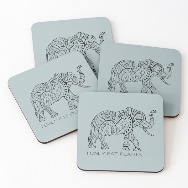 Item preview, Vegetarian  - I Only Eat Plants Elephant designed and sold by dome5150.