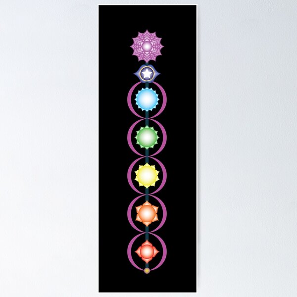 Item preview, Kriya Yoga - Ida, Pingala, Chakras, Sushumna designed and sold by InfinitePathArt.