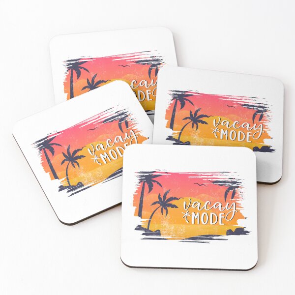 Item preview,  vacay mode, palm and colors, retro design  designed and sold by InnaMGraphic.