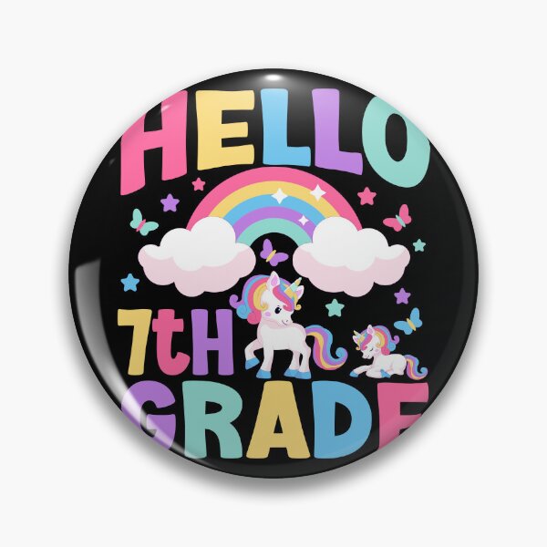 Item preview, Hello 7th Grade Unicorn Rainbow Back To School Teacher T-shirt designed and sold by KGN  CREATIVITY.