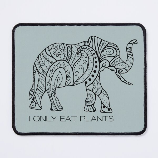 Item preview, Vegetarian - I Only Eat Plants Elephant designed and sold by dome5150.