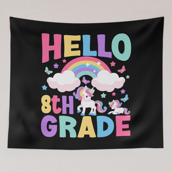 Item preview, Hello 8th Grade Unicorn Rainbow Back To School Teacher T-shirt designed and sold by KGN  CREATIVITY.