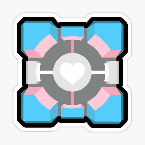 Item preview, Trans Companion Cube designed and sold by MooseGBT.