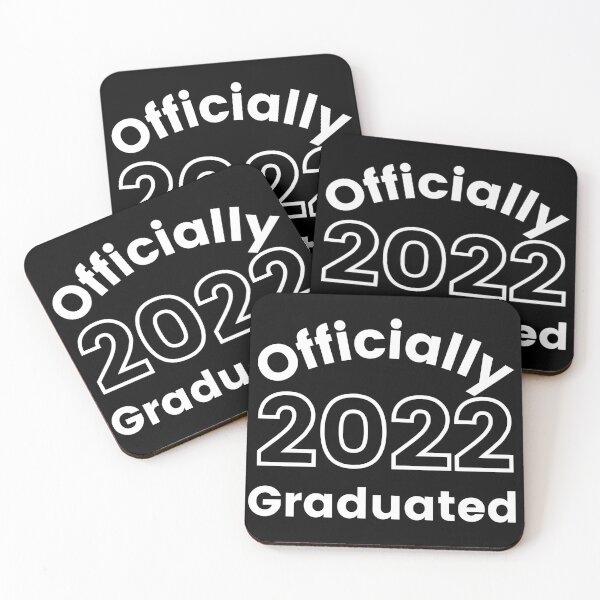 Item preview, Officially Graduated 2022. Typography White Graduation 2022 Design. designed and sold by That Cheeky Tee.
